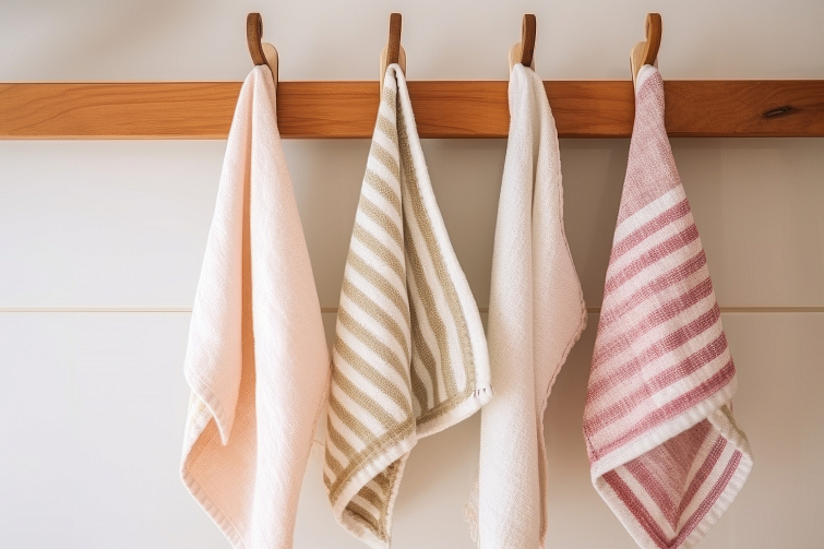 Как отстирать кухонные полотенца от застарелых пятен?